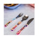 Ver imagem 2 de Talheres Infantil Princesa Jogo Garfo Faca Colher 3un