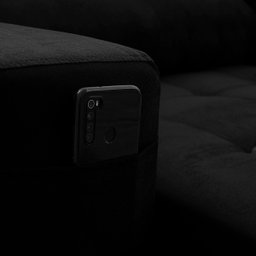 Sofá Retrátil/Reclinável Arizona 2,30m Suede Velut Preto - King House - 5