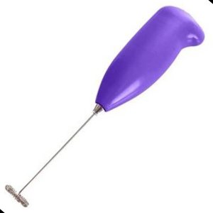 Misturador Portátil Mini Mixer Batedor de Café e Bebidas Cremosas:roxo