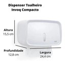 Ver imagem 2 de Dispenser P. Toalha Interfolhas Branco Invoq Compacto