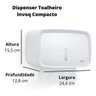 Dispenser P. Toalha Interfolhas Branco Invoq Compacto - 2