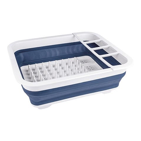 Escorredor de pratos retrátil Azul Euro