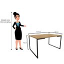 Ver imagem 5 de Mesa de Jantar Veneza Industrial Nature com 4 Cadeiras Eiffel Charles Eames Branco/Preto - Doce