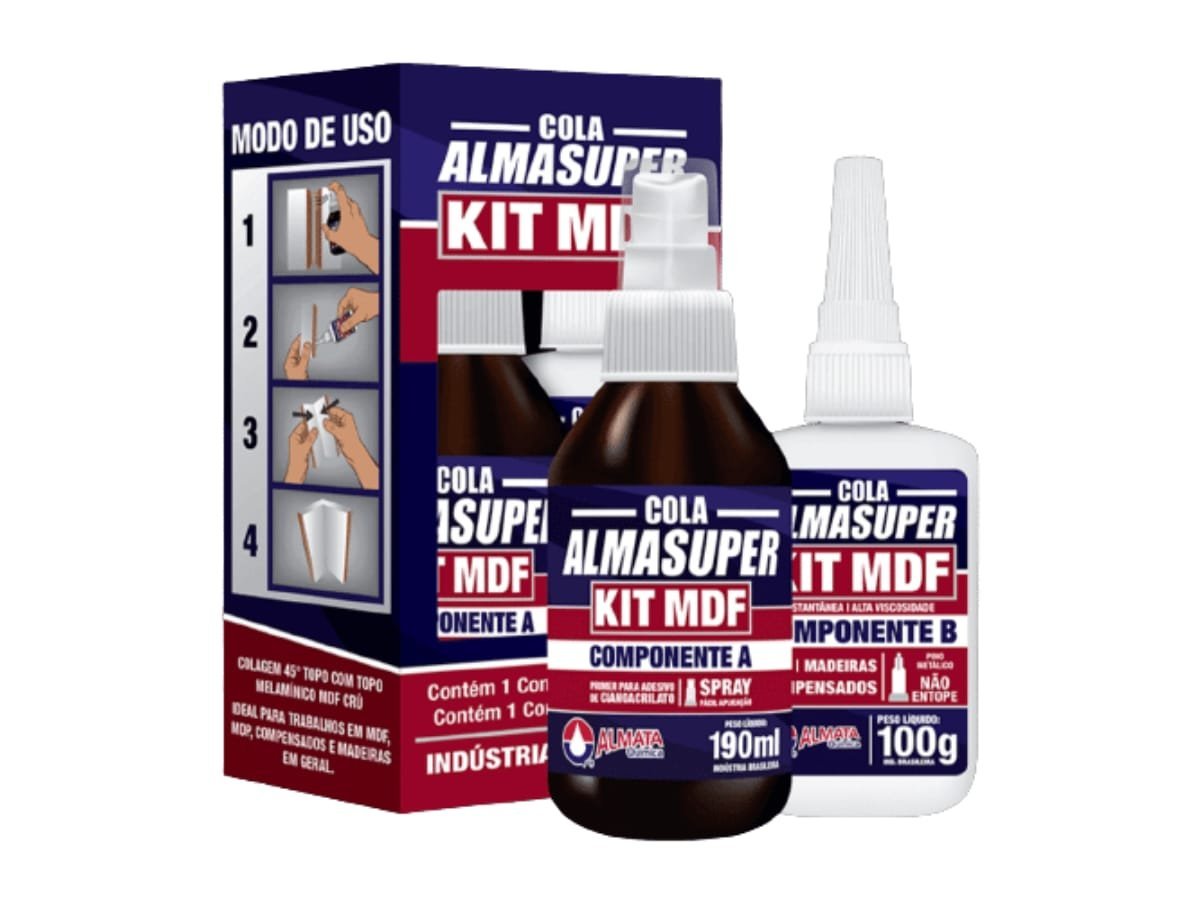 Kit MDF + Cola Gel | MadeiraMadeira