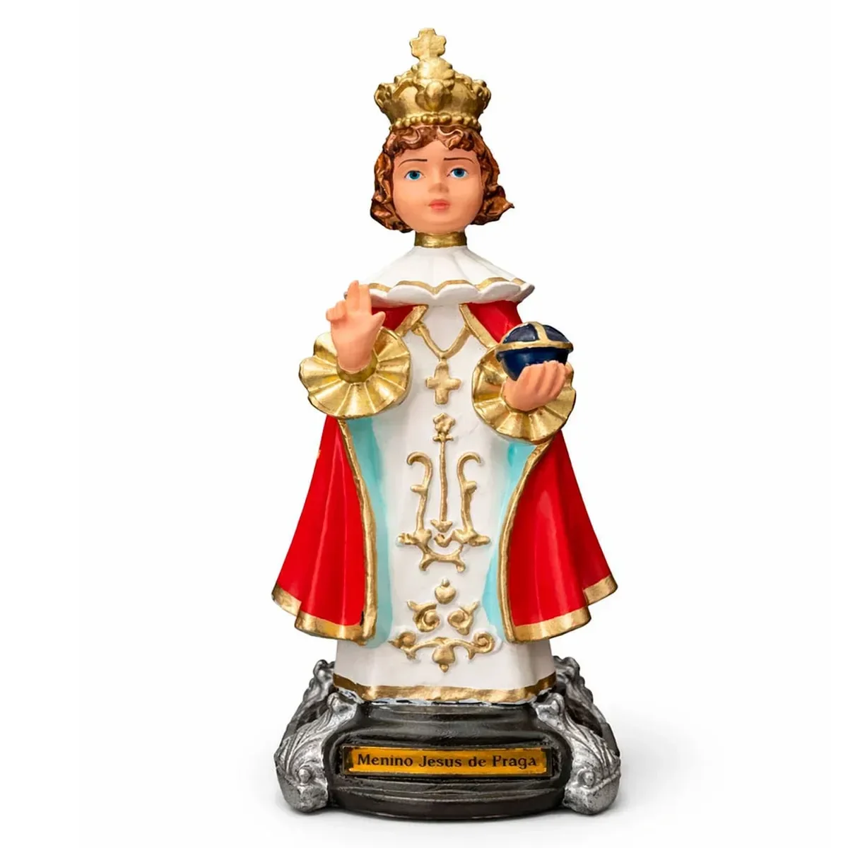 Ver imagem 1 de Imagem do Menino Jesus de Praga de Borracha Inquebrável - 20 cm