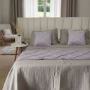 Ver imagem 2 de Peseira Drapeada Veludo Luxo 2,90x0,50m Dupla Face cama king Rosa Quartzo