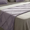 Ver imagem 4 de Peseira Drapeada Veludo Luxo 2,90x0,50m Dupla Face cama king Rosa Quartzo