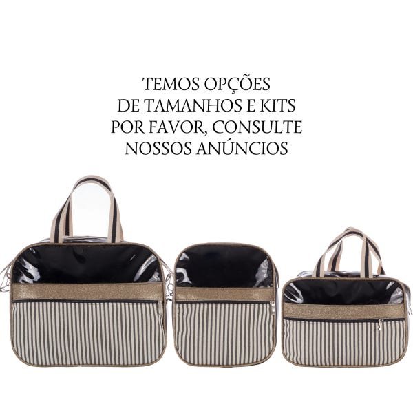 Bolsa para Saída Maternidade Grande Impermeável Preto Medalha - 3