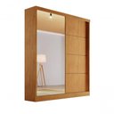 Ver imagem 1 de Guarda-roupa Solteiro Espelho 1,80m Mdf - Veneza-nature - Bianchi Móveis