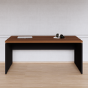 Ver imagem 6 de Mesa Diretor Start Pé Painel 170 cm Marrom/Preto Gebb Work