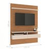 Painel Rack Suspenso 130 para TV Melbourne Noce Off White - 2
