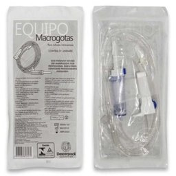 Equipo Macrogotas para Infusão Intravenosa com 50 Unidades - Descarpack - 0410201 - 1