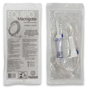 Equipo Macrogotas para Infusão Intravenosa com 50 Unidades - Descarpack - 0410201