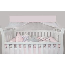Kit Berço Duo Completo com Almofadas Mosqueteiro - Losango Rosa - 1