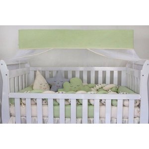 Kit Berço Duo Completo com Almofadas Mosqueteiro - Losango Verde