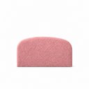 Ver imagem 3 de Cabeceira Casal 138cm Curva Estofada Bouclé Cama Box Fly:Rosa