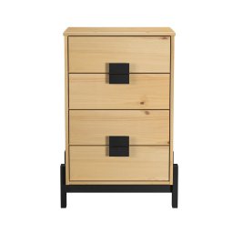 Mesa de Cabeceira Quarto 81cm 04 Gavetas | Alla - 1