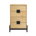 Ver imagem 4 de Mesa de Cabeceira Quarto 81cm 04 Gavetas | Alla