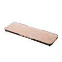 Ver imagem 1 de Bandeja Retangular de Bambu com Moldura de Metal 30x10x2cm 7971 - Lyor