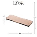 Ver imagem 7 de Bandeja Retangular de Bambu com Moldura de Metal 30x10x2cm 7971 - Lyor