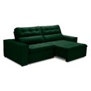 Ver imagem 3 de Sofa Retratil Reclinavel 2 Lugares 2,50 Vitória Veludo Verde Lansofbr