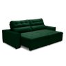 Sofa Retratil Reclinavel 2 Lugares 2,50 Vitória Veludo Verde Lansofbr - 4