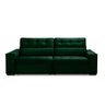 Sofa Retratil Reclinavel 2 Lugares 2,50 Vitória Veludo Verde Lansofbr - 2