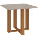 Ver imagem 1 de Mesa de Jantar 4 Lugares Tampo Mdf 94x94 Cm 15171 Nature Off White Molci