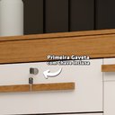 Ver imagem 3 de Cômoda Sapateira 2 Portas 5 Gavetas Diana Prime com Pés e Chave Acp Móveis