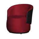 Ver imagem 4 de Kit 2 Poltronas Organica Beatriz Veludo Vermelho C/ Composê Corano Preto - Lm Decor