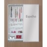 Porta Jóias Perfumes Acessórios De Parede Com Espelho Branco - 3