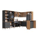 Ver imagem 4 de Cozinha Modulada Completa de Canto 11 Peças com Bancada 380cm Isabelle Delmarco