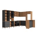 Ver imagem 5 de Cozinha Modulada Completa de Canto 11 Peças com Bancada 380cm Isabelle Delmarco