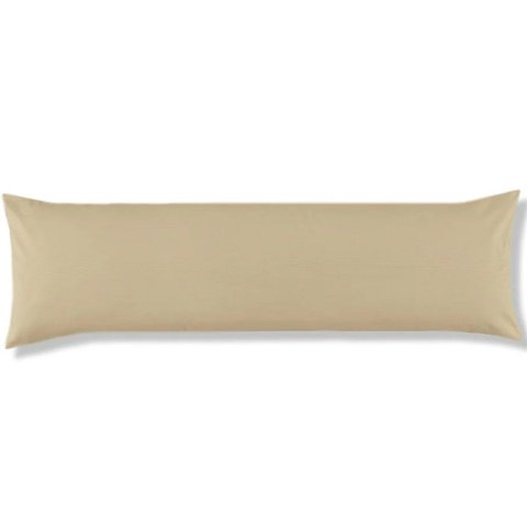 Fronha para Travesseiro Body Pillow com Zíper 40x140cm Avelã