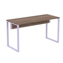 Ver imagem 1 de Mesa Escritório P25 Tub Pandin 170 Cm (larg) X 70 Cm (prof) Tampo Mdp Walnut Pé Aço Tubular Lilá