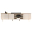 Ver imagem 3 de Rack para Sala de Estar Tv 75 Pol Orgânico Harper D05 Off White - Lyam Decor