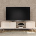 Ver imagem 2 de Rack para Sala de Estar Tv 75 Pol Orgânico Harper D05 Off White - Lyam Decor