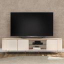 Ver imagem 1 de Rack para Sala de Estar TV 75 pol Orgânico Harper D05 Off White - Lyam Decor