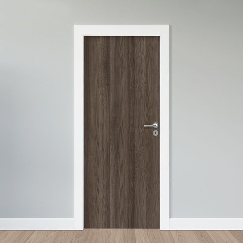 Adesivo de Porta - Revestimento Carvalho Escuro
