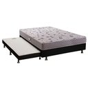 Ver imagem 1 de Cama Box c/Auxiliar Casal: Colchão Espuma Herval D28AG65 Black + Base CRC Courano Black(138x188)