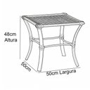 Ver imagem 3 de Mesa de Centro Garden em Alumínio e Fibra Sintética Trama Original
