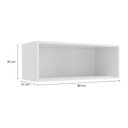 Ver imagem 2 de Armário Aéreo Basculante 80 cm Maxxi Branco Kappesberg