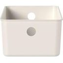Ver imagem 3 de Cesto Organizador Multiuso 34x15x9cm Flow Perfurações 4,5l Bege ou Caixa