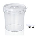 Ver imagem 2 de Pote Redondo Com Lacre na Tampa Tempero 220 Ml 100 unid