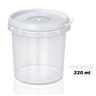 Pote Redondo Com Lacre na Tampa Tempero 220 Ml 100 unid - 2