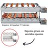 Churrasqueira Elétrica Giratória Inox 13 Espetos Modelo Especial 2A/2M Mot Direito - 3