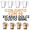 Jogo c/ 48 Xicaras de Vidro Dolce Gusto Nespresso 185Ml - 2