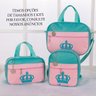 Mochila Infantil Passeio 1 peça Tema Princesa Azul Coleções - 4