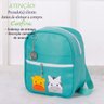 Mochila Bolsa Infantil de Passeio Luxo Bicho Azul Coleções - 2
