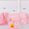 Bolsa Mochila Criança Infantil 1 peça Personagens Coleções: BICHOS ROSA - 3